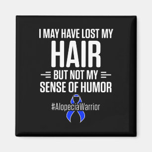 Imán Alopecia Conciencia Pérdida del pelo Guerrero Humo