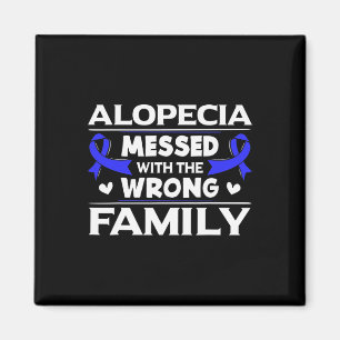 Imán Alopecia Envuelta Con La Pérdida De Pelo De La Fam