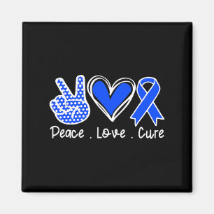 Imán Alopecia Mes de Conciencia Cinta Azul Cinta de Amo