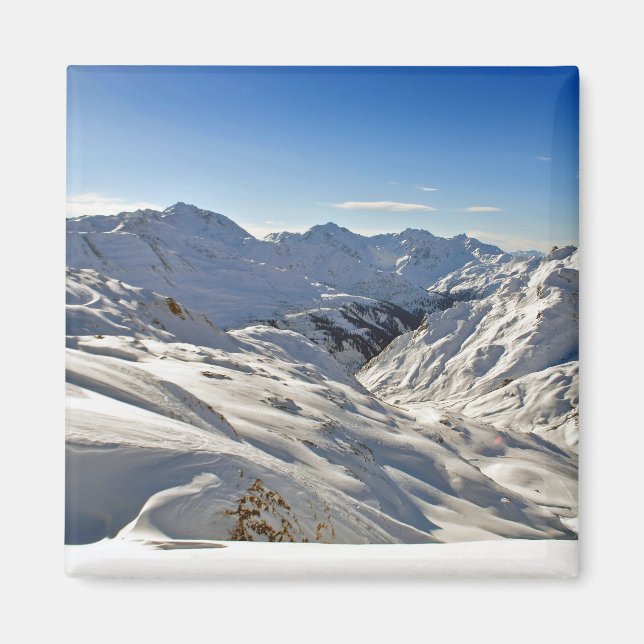 Imán Alpes austríacos de Zurs Lech am Arlberg Austria (Frente)