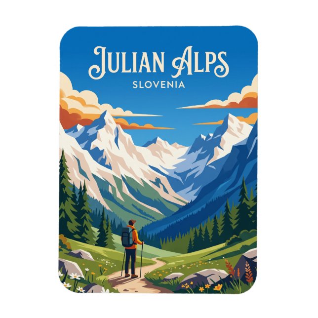 Imán Alpes Julianos Eslovenia (Vertical)