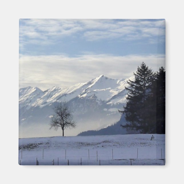 Imán Alpes suizos (Frente)