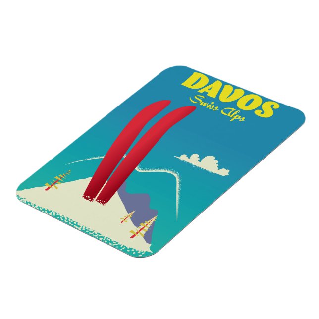 Imán Alpes suizos de Davos (Lado Izquierdo)