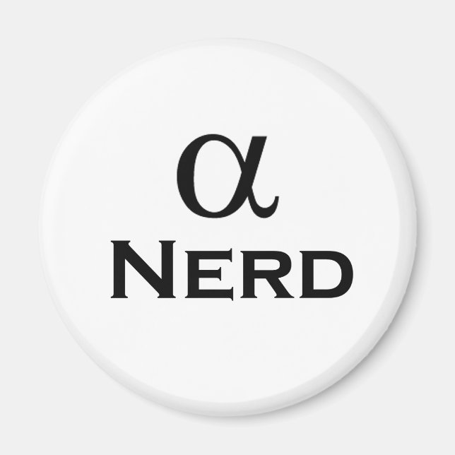 Imán alpha nerd (Frente)