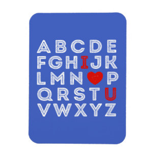 Imán Alphabet ABC te amo