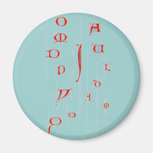 Imán Alphabet Magnet (Frente)