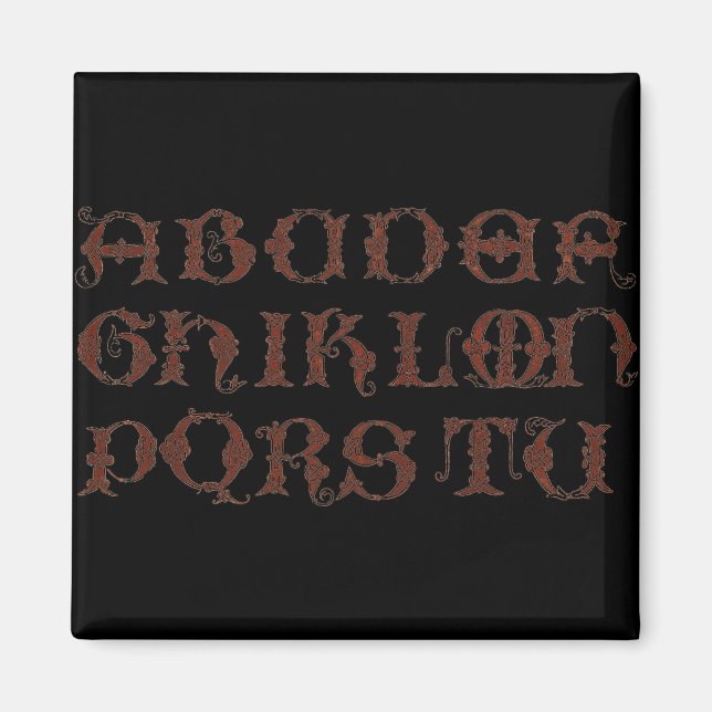 Imán Alphabet Magnet (Frente)