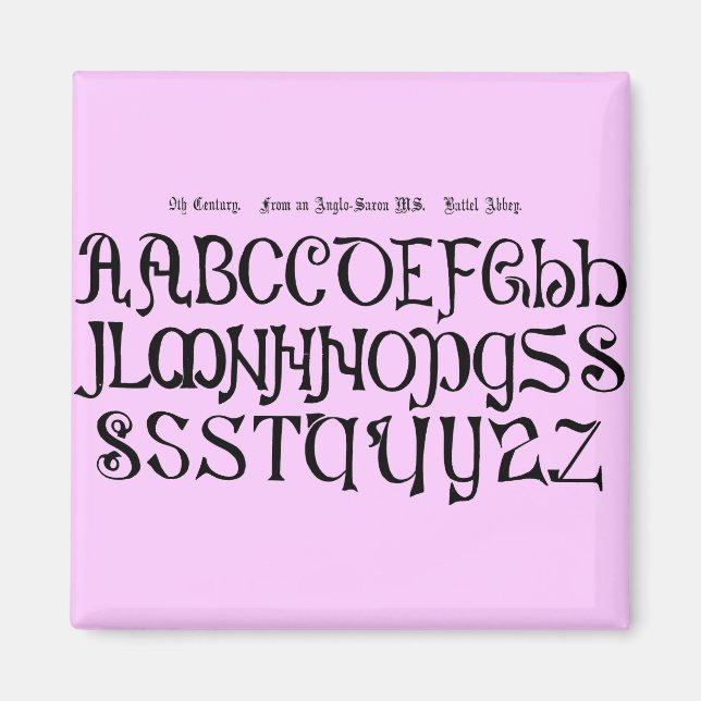 Imán Alphabet Magnet (Frente)