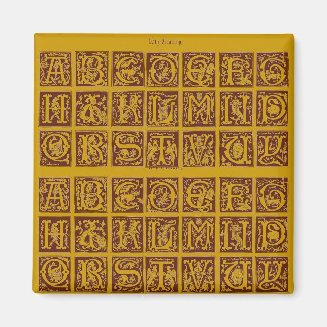 Imán Alphabet Magnet (Frente)