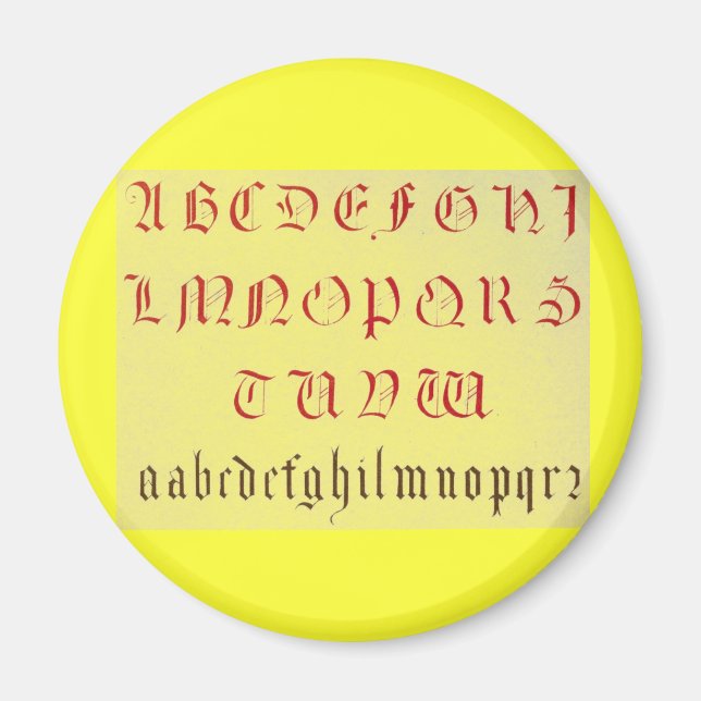 Imán Alphabet Magnet (Frente)