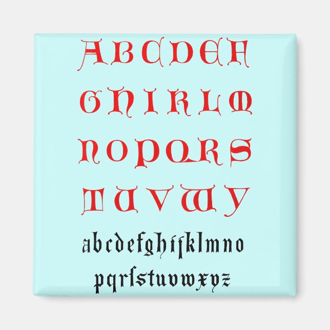 Imán Alphabet Magnet (Frente)
