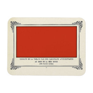 Imán Alphonse Allais, April Fools, Red, Abstract Art