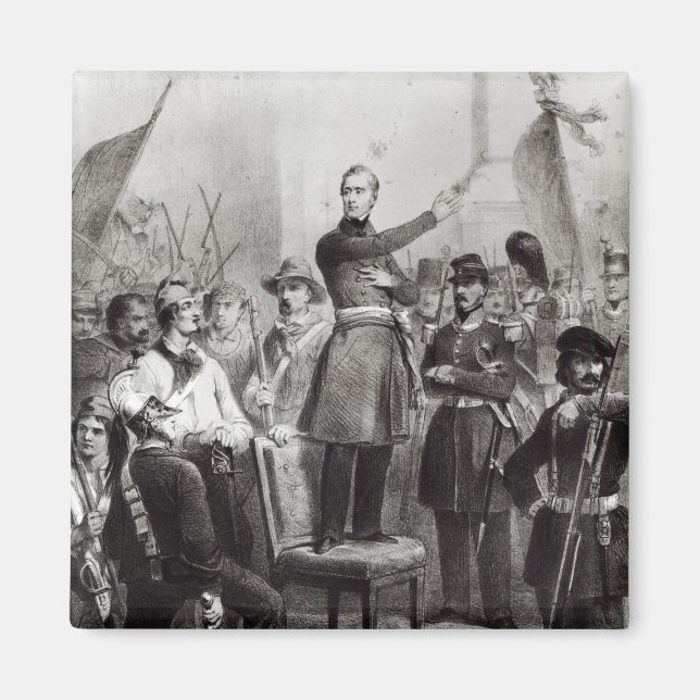 Imán Alphonse de Lamartine en el ayuntamiento (Frente)