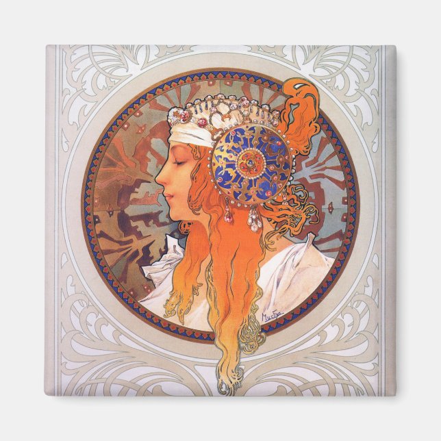 Imán Alphonse Mucha (Frente)