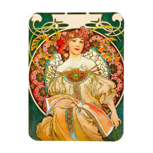 Imán Alphonse Mucha Art Nouveau Daydream