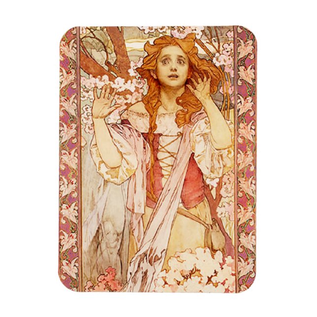 Imán Alphonse Mucha Juana de Arco Magnet (Vertical)