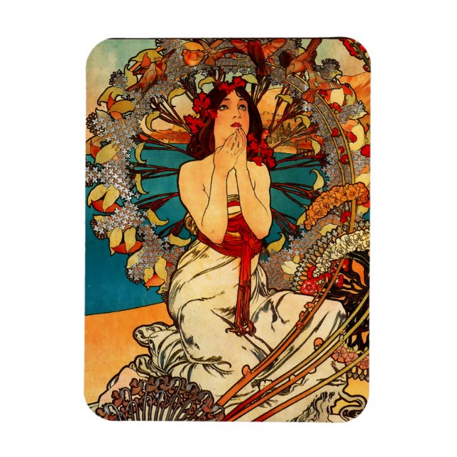 Imán Alphonse Mucha Monte Carlo Magnet (Vertical)