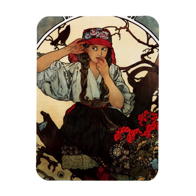 Imán Alphonse Mucha Moravian Teachers Choir Magnet (Vertical)