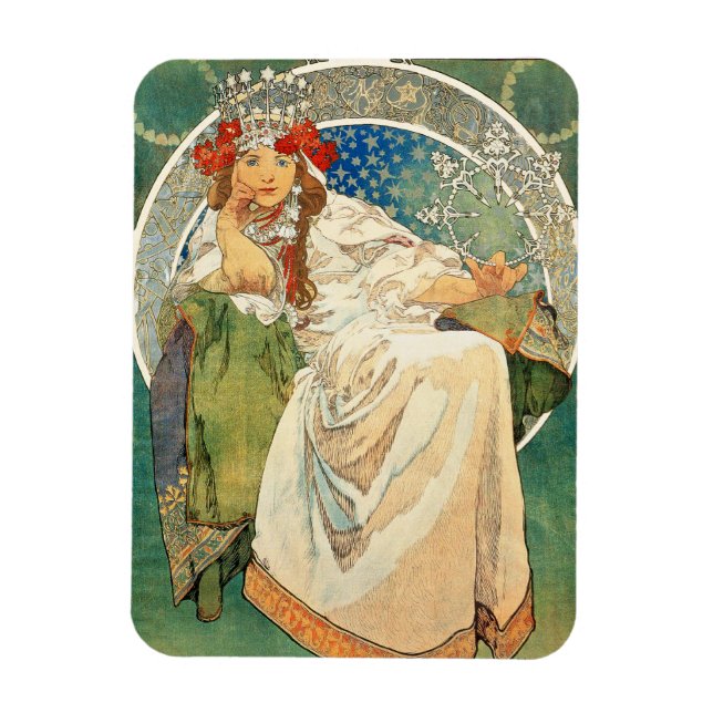 Imán Alphonse Mucha Princess Hyacinth Magnet (Vertical)