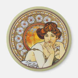 Imán Alphonse Mucha - Topaz