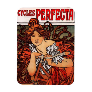 Imán Alphonse Mucha Vintage Magnet