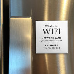 Imán Alquiler de huésped Wifi Password Refrigerator Mag<br><div class="desc">Comparte tu nombre de red WiFi y contraseña a tus huéspedes de alquiler con esta plantilla de imán de refrigerador. imán cuadrado de 2 pulgadas.</div>