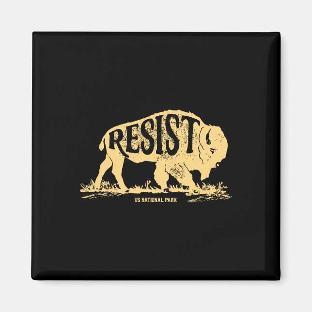 Imán Alt Parque Nacional Estadounidense Servicio Resist (Frente)