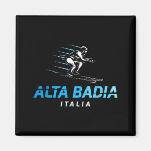 Imán Alta Badia Italia resort de esquí esquí retro Alta