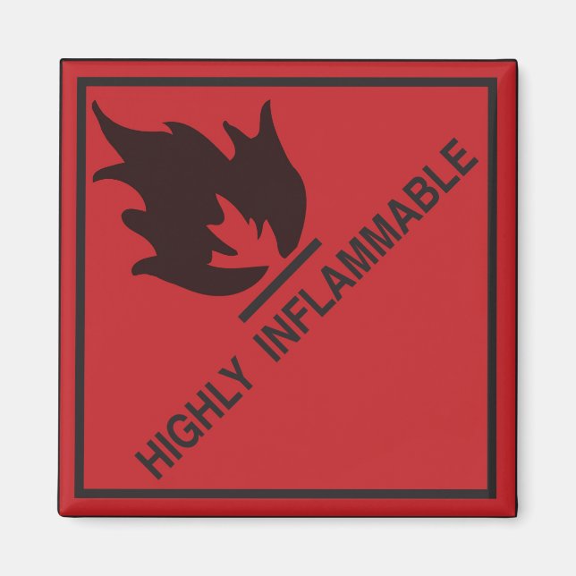 Imán Altamente inflamable (Frente)