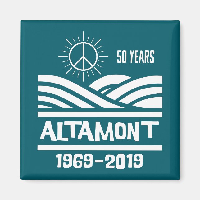 Imán Altamont Speedway 1969-2019 50th Anniversary (Frente)