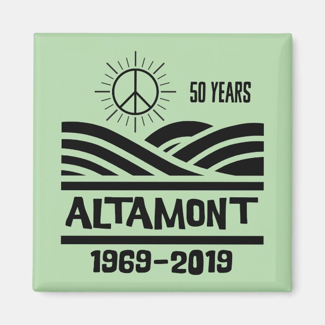 Imán Altamont Speedway 1969-2019 50th Anniversary (Frente)