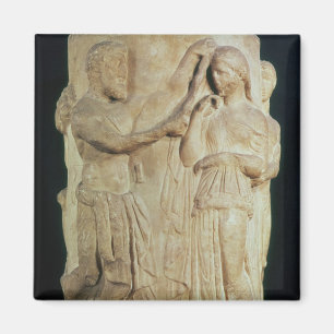 Imán Altar cilíndrico que representa el sacrificio de