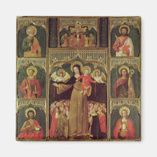 Imán Altarpiece de la Virgen del rosario, c.1500