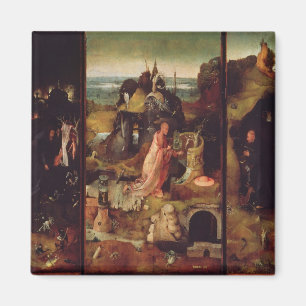 Imán Altarpiece de los ermitaños (aceite en el panel)