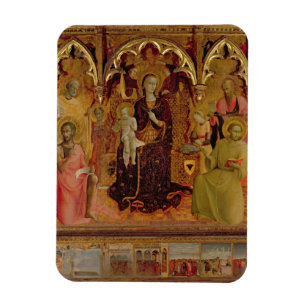 Imán Altarpiece de Madonna de la nieve, c.1430-32 (