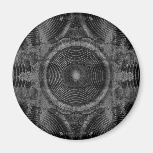 Imán Altavoces de música en blanco y negro