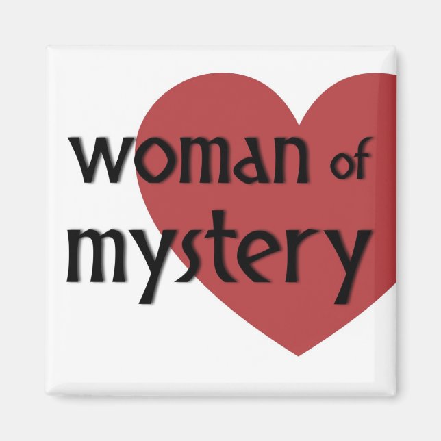 Imán alternativo: mujer de misterio (Frente)
