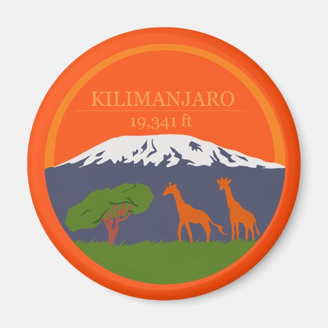 Imán Altitud de Kilimanjaro (Frente)