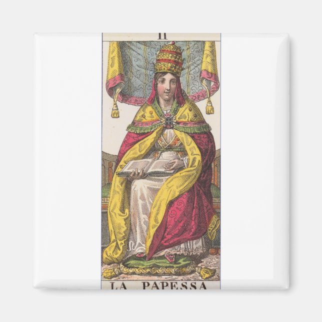 Imán Alto sacerdocio Vintage Tarot (Frente)