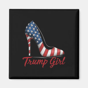 Imán Alto talón chica Stilettos Bandera estadounidense
