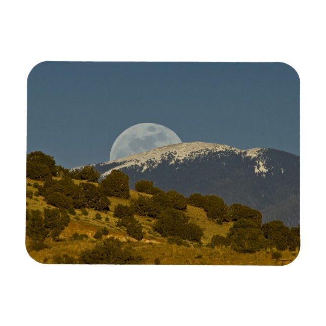 Imán Altura de luna sobre las montañas de Sangre de Cri (Horizontal)