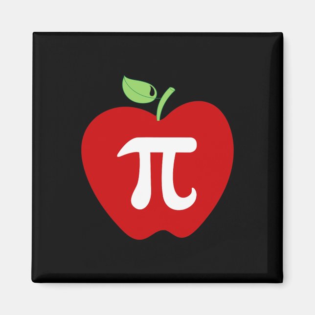 Imán Alumno de Apple Pi Apple Pie Food Lover Math (Frente)