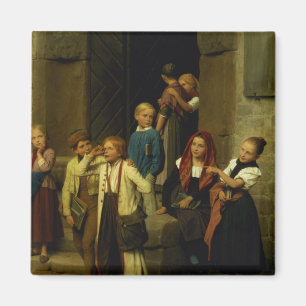 Imán Alumnos que miran a un muchacho llorar, 1861
