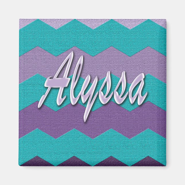 Imán Alyssa Chevron Magnet (Frente)