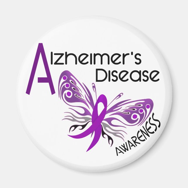 Imán Alzheimer's Disease BUTTERFLY 3 Conciencia (Frente)