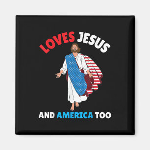 Imán Ama a Jesús y a América también Día de la Independ