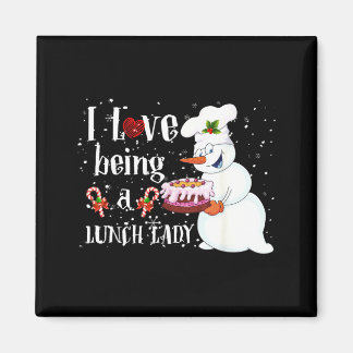 Imán Ama Ser Un Muñeco de Nieve Señora del Almuerzo Nav