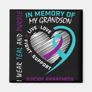 Imán Amado Uno En Memoria De La Conciencia Del Suicidio