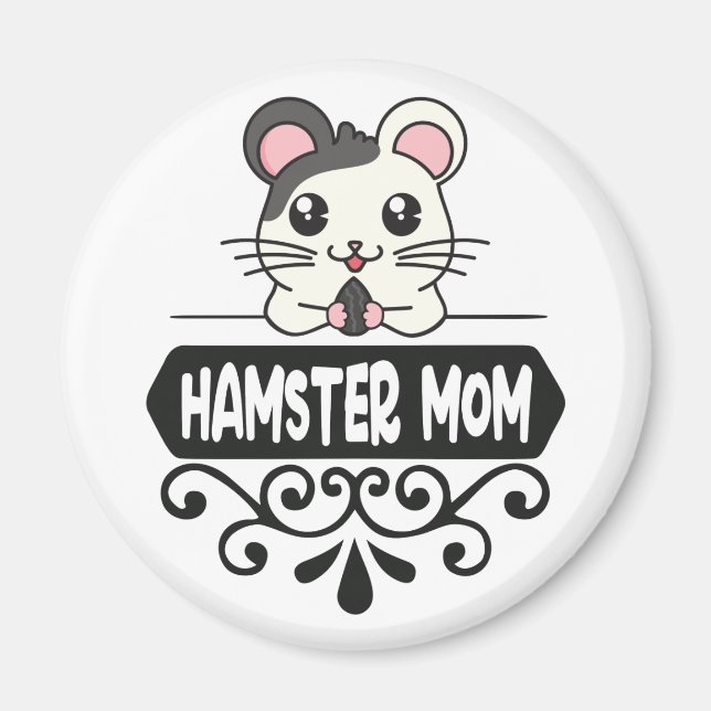 Imán Amadores de animales mascotas de mamás adorables (Frente)