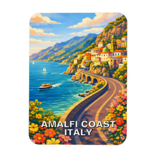 Imán Amalfi Coast Italy Riviera Vintage Travel